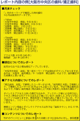 レポート内容の例